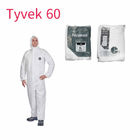 المعطف القابل للتصرف مع غطاء محرك السيارة واقية مصنع ملابس السلامة مستشفى (أبيض ، 175 / XL) المزود